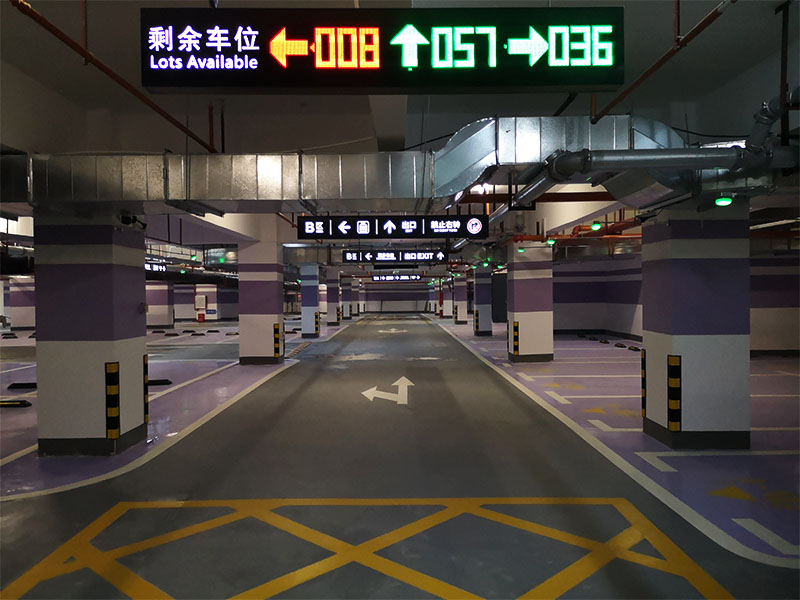 珠海某廣場(chǎng)分體式超聲波車(chē)位引導系統